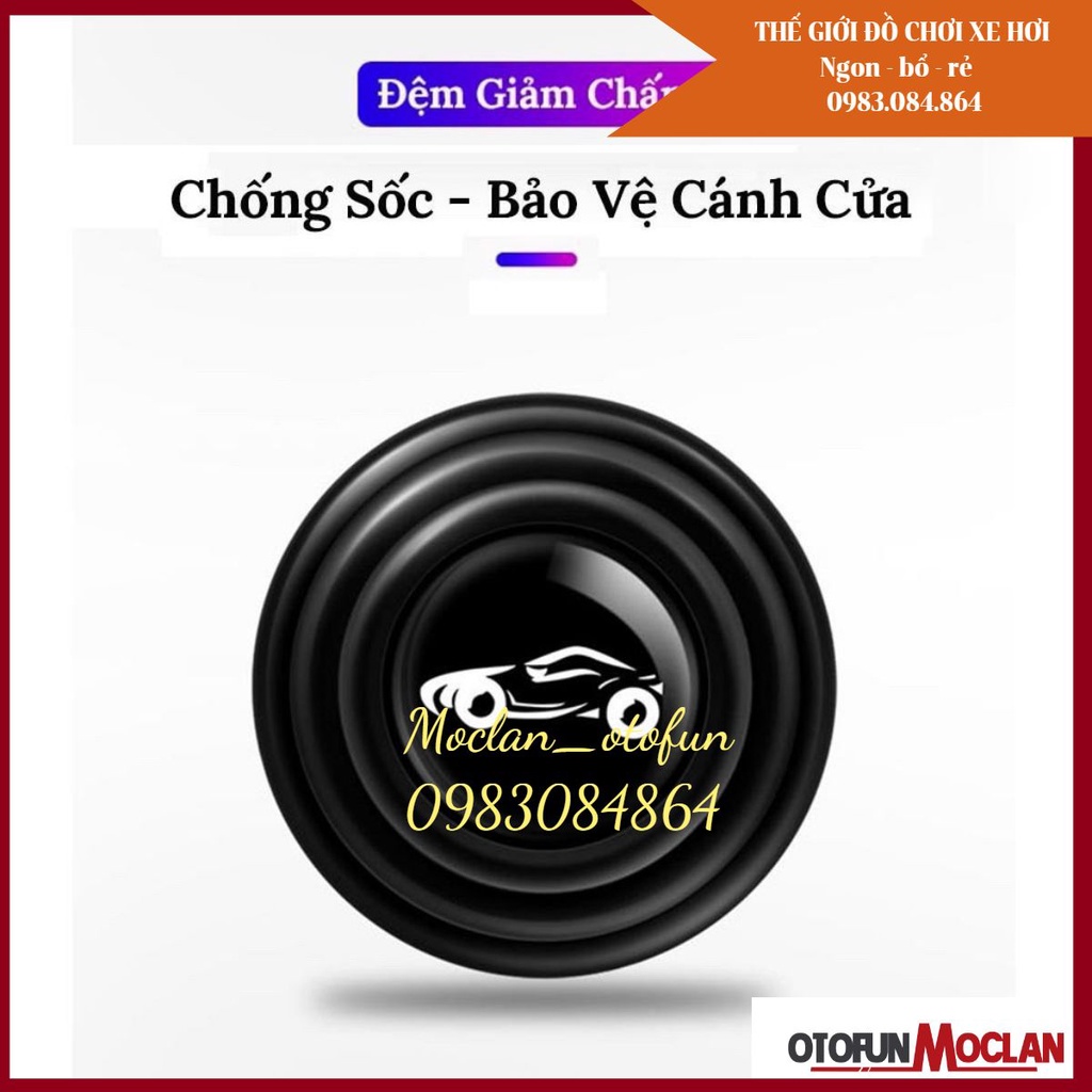 Nút Dán Giảm Lực Đóng Cửa Xe Ô Tô, Miếng Dán Chống Sốc - Bảo Vệ Xe - nút giảm chấn