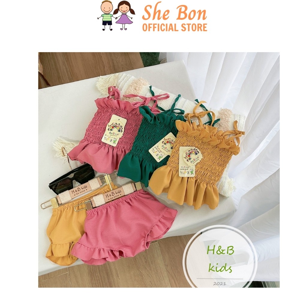 Đồ Bộ Mùa Hè Đi Biển Bé Gái BG2152 - She Bon