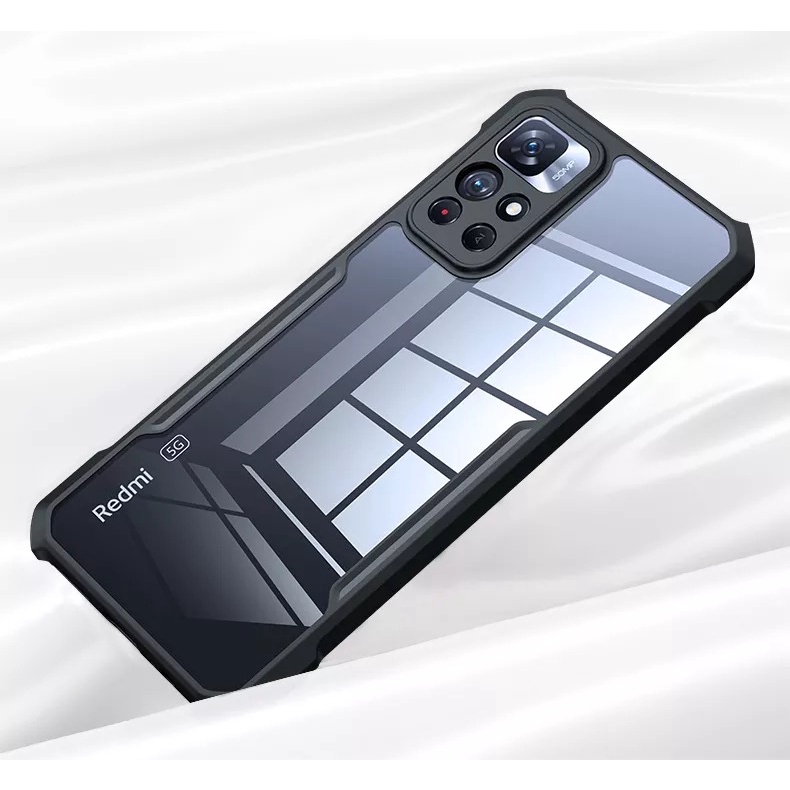 Ốp lưng Xundd Redmi Note 11 Pro China bản xách tay chống sốc lưng trong viền màu thời trang siêu bền