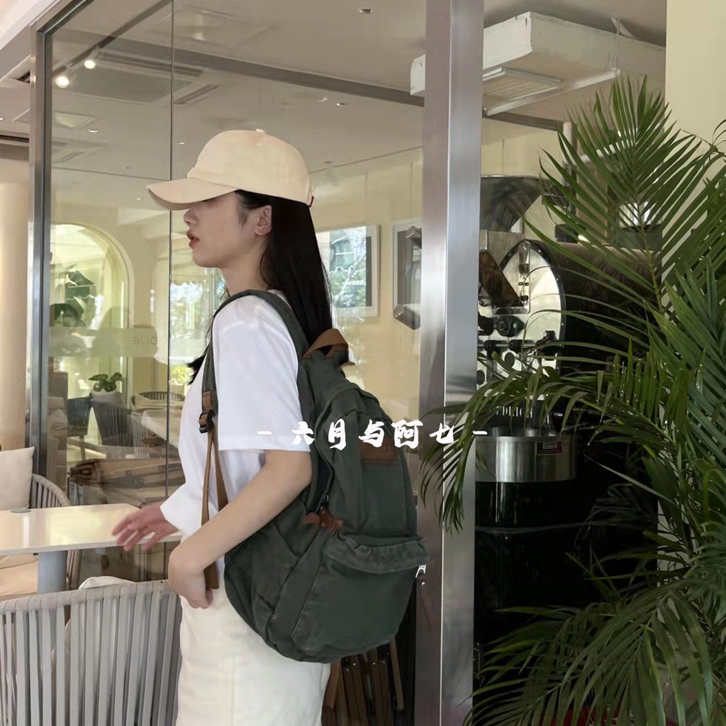 Ba Lô Canvas Thời Trang Retro Mỹ Cá Tính