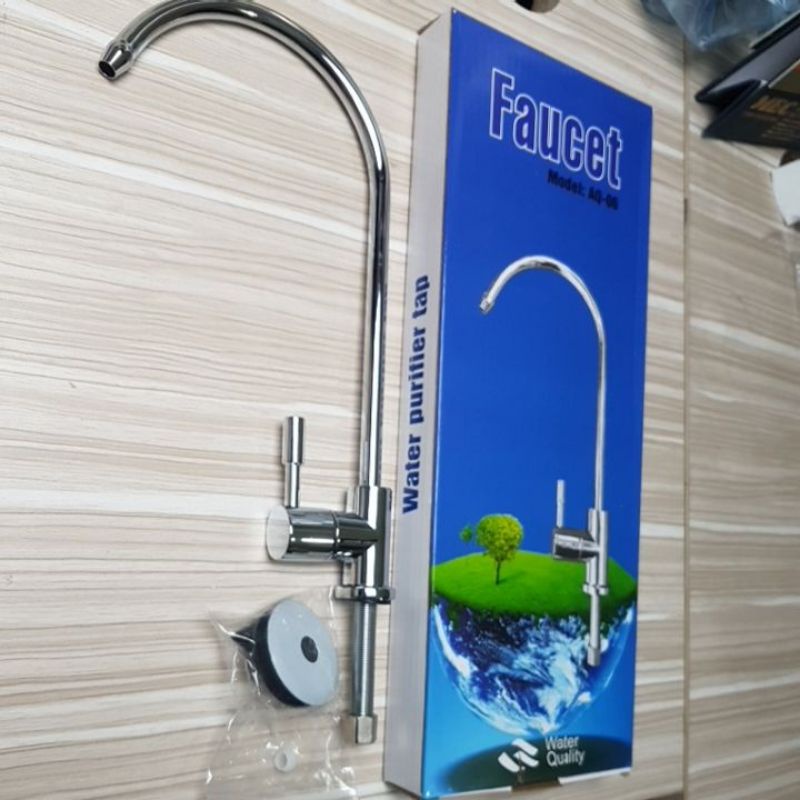 Vòi vặn ốc máy lọc nước, vòi inox vòi gạt tay nhỏ dùng cho máy lọc RO