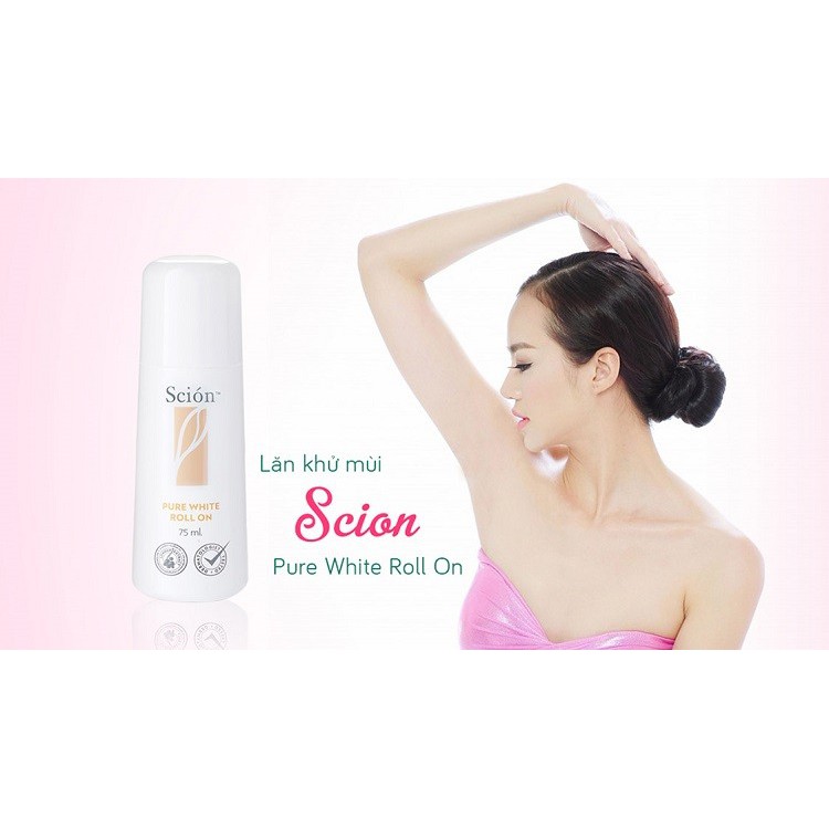 [CHÍNH HÃNG] Lăn nách sicon giảm mùi hôi của Mỹ Scion Pure White Roll On Nuskin 75ml