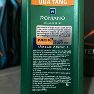 Sữa tắm gội romano