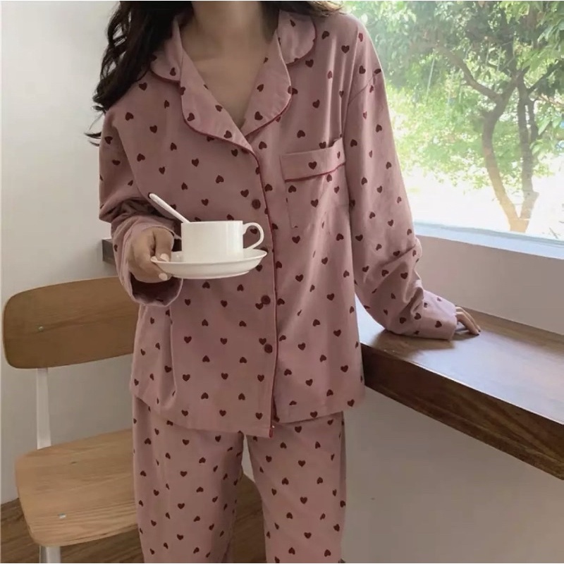 Bộ ngủ dài tay hottrend LOOK BOOK , pijama thu đông CÓ BIGSIZE (sẵn) | BigBuy360 - bigbuy360.vn