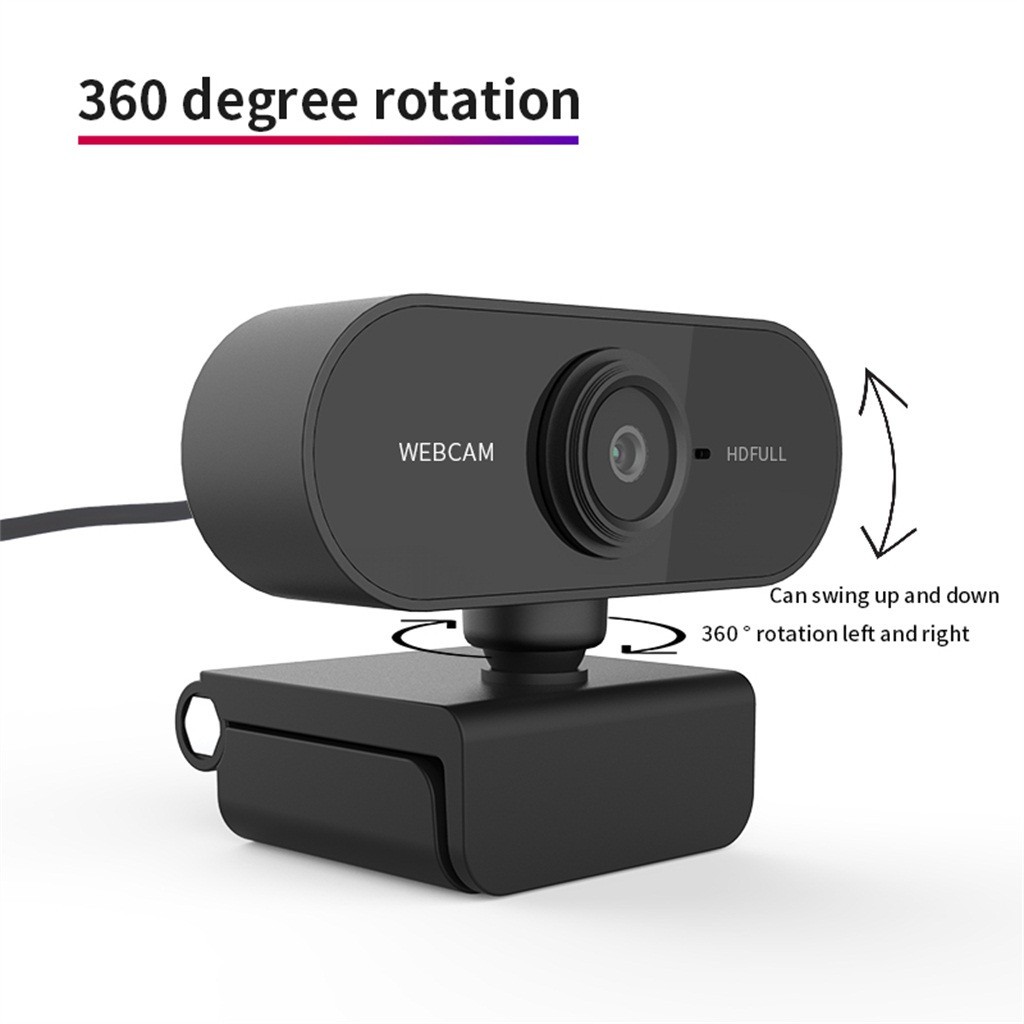Webcam Hd 1080p Megapixels Usb 2.0 Kèm Micro Cho Máy Tính / Laptop | BigBuy360 - bigbuy360.vn