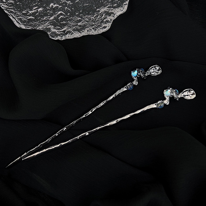 Trâm Cài Tóc Cổ Trang Trung Hoa Chất Liệu Kim Loại Đính Đá Cao Cấp Cho Nữ YOS