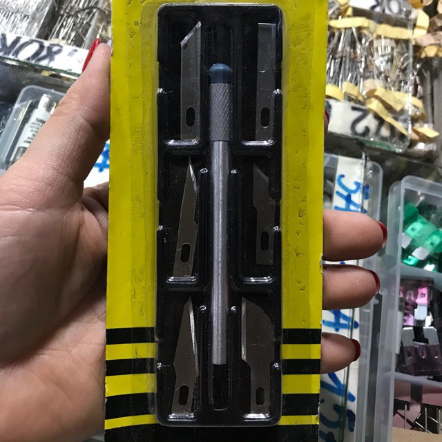HOT-Bộ dao trổ mạch 6 lưỡi