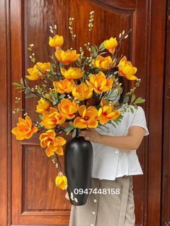 Bộ 3 lọ cắm hoa gốm Bát Tràng ( Cao 32-35-40cm )