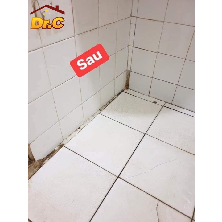 Làm sạch Sàn Gạch, Thiết bị Men Sứ Dr.C - Super Clean S90 Tẩy Xi Măng, Vôi Vữa Trên Bề Mặt Sàn Gạch - Chai 1 lít