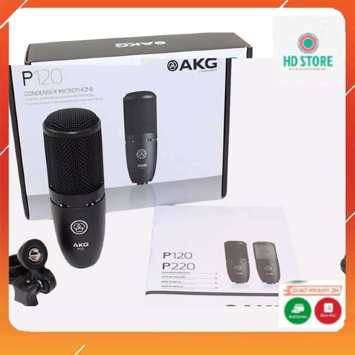 Mic Thu Âm AKG P120. Chuyên Dùng Thu Âm, Livestream, Thiết Kế Đẹp Khoẻ Khoắn, Cực Sang Trọng. Bảo Hành 12 Tháng.
