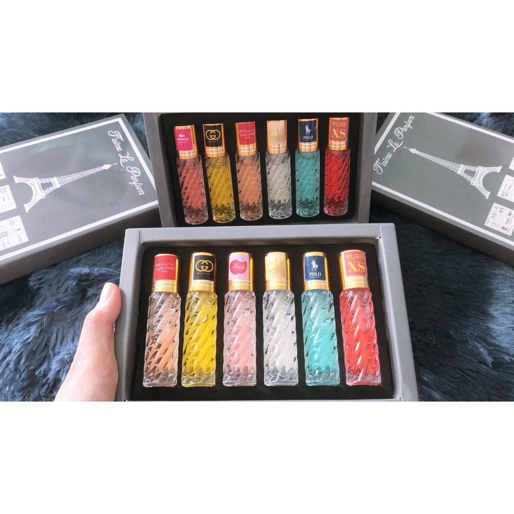 Set nước hoa mini 6 chai