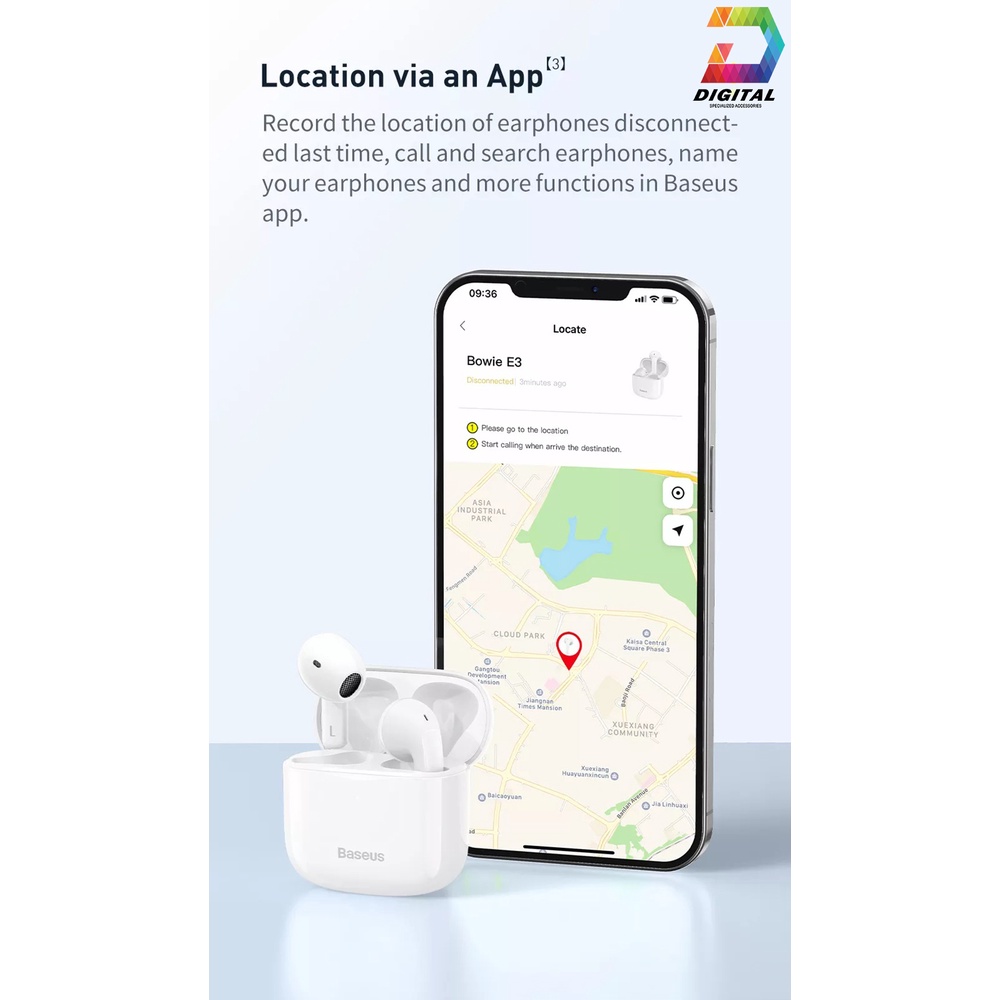 Tai Nghe Bluetooth Baseus Bowie E3 True Wireless Chính Hãng