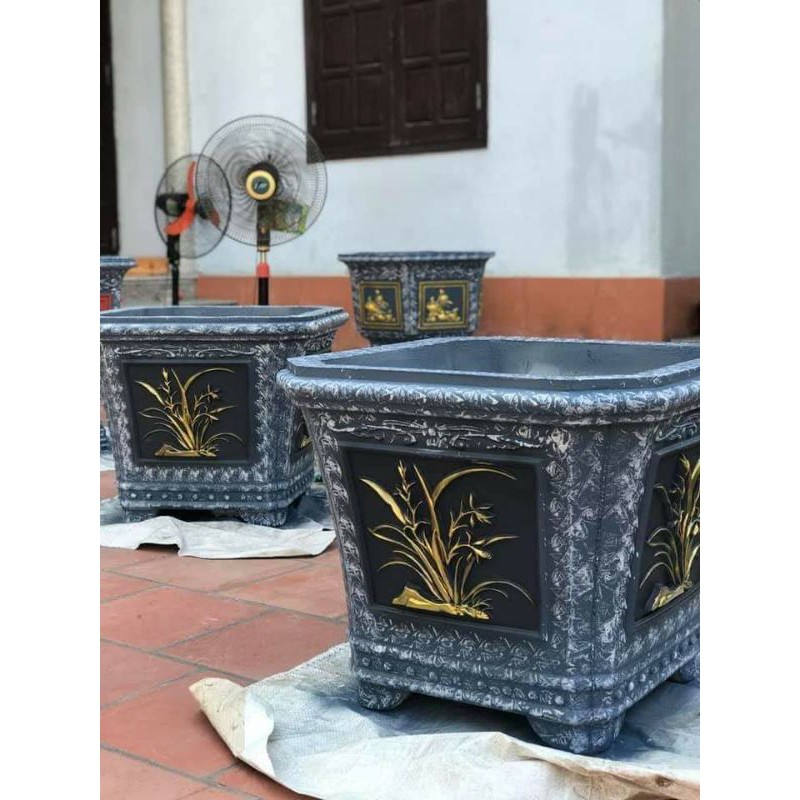 Khuôn đúc chậu cảnh nhựa ABS vuông 55 cao 50 cm