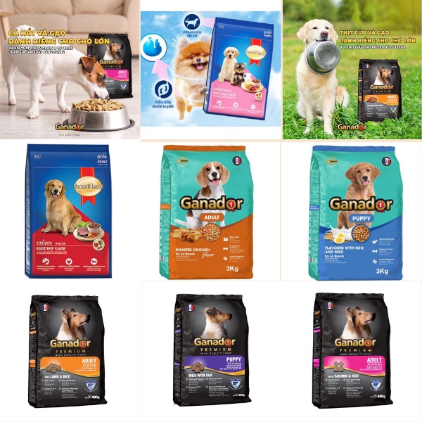 Gói 1.5kg Ganador SmartHeart Pedigree Thức Ăn Hạt Cho Chó - CHỌN NHIỀU LOẠI