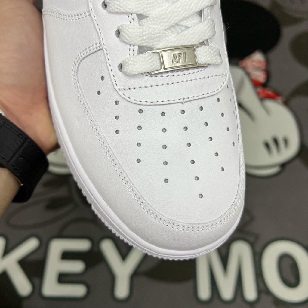 Giày _Nike_ Air Force 1 Trắng Vệt Đen Cổ Thấp Giày Thể Thao Sneaker Nam Nữ _Nike AF1 Trắng Đen Đi Học Đi Chơi G10