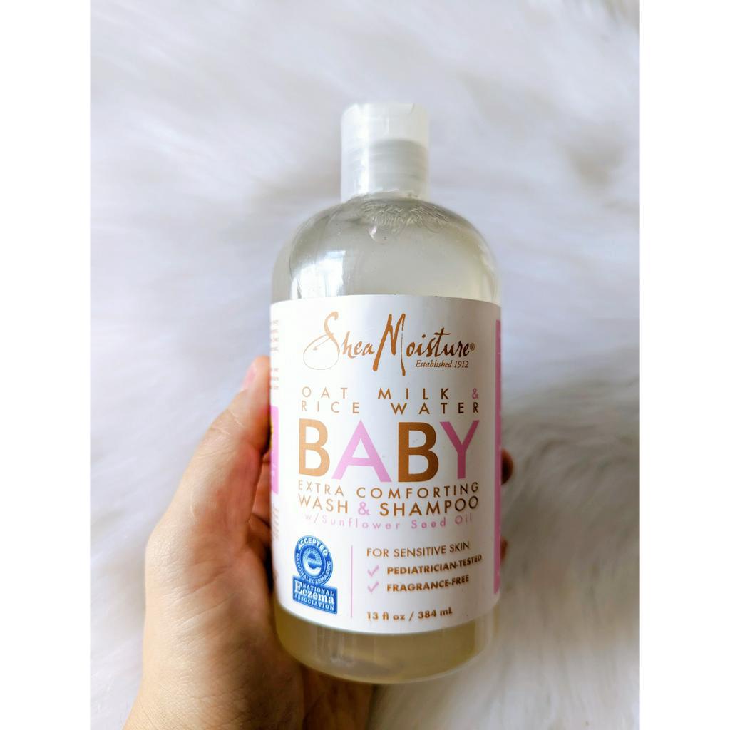 Sữa tắm gội 2 in 1 cho bé Shea Moisture Baby 384ml.