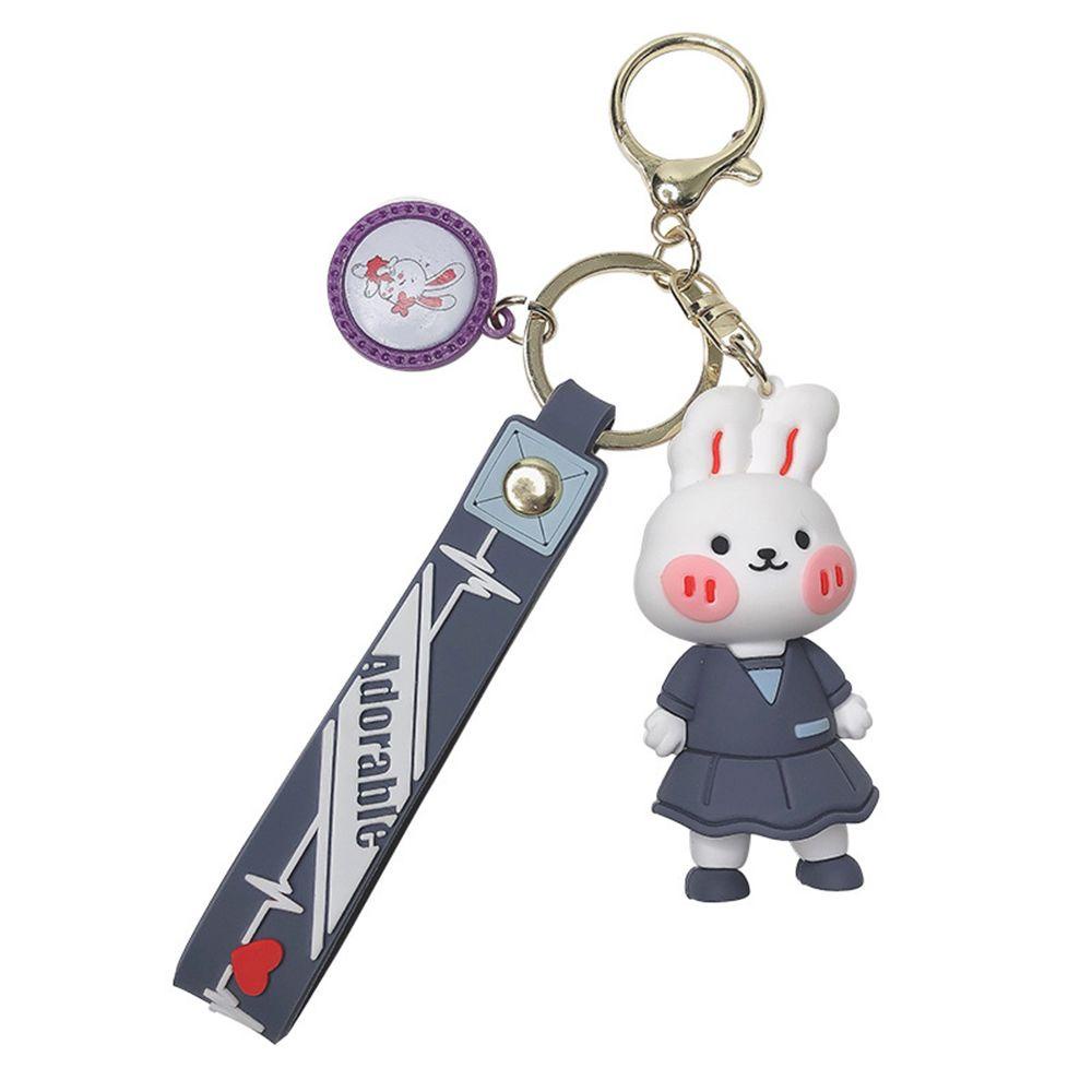 Móc Khóa Hình Gấu / Thỏ Bunny Hoạt Hình Dễ Thương