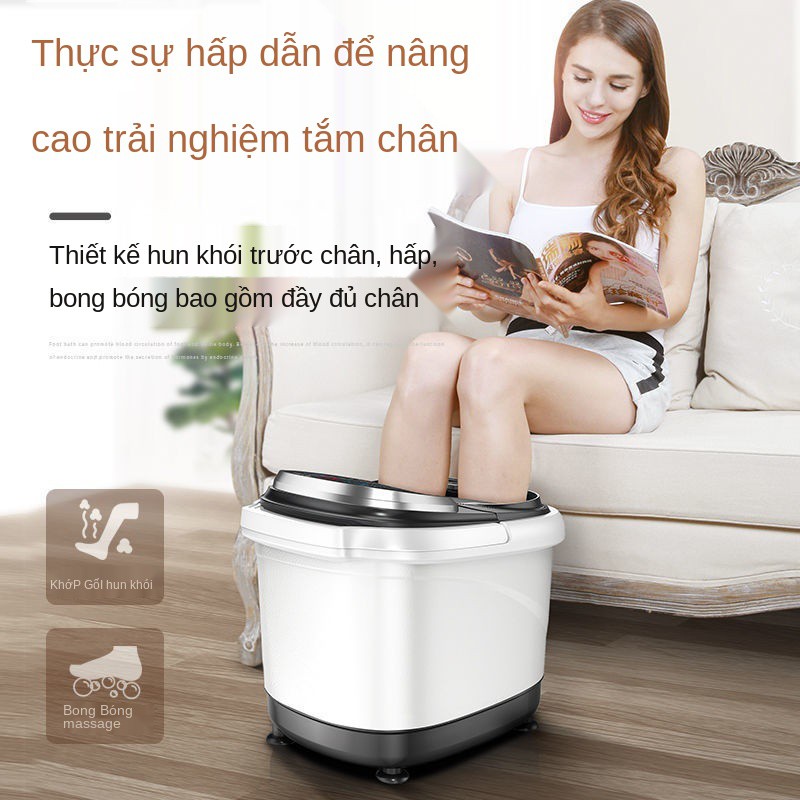 ❈☃AUX / Oaks Thùng ngâm chân Máy sưởi ấm hoàn toàn tự động mát xa giữ nhiệt rửa Bồn tắm tại nhà Tạo tác