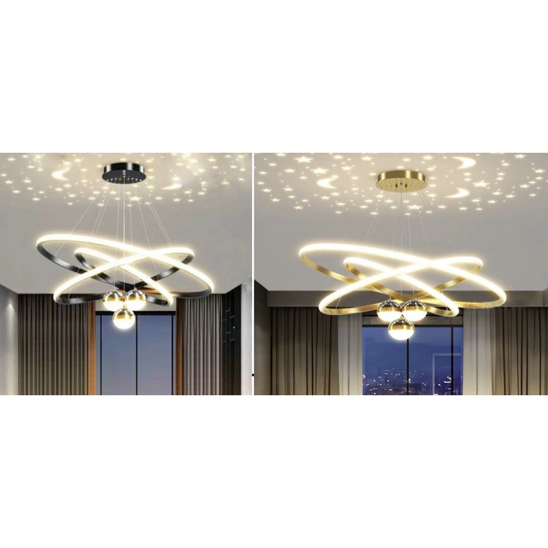 Đen thả 3 vòng 20*40*60 hiện đại trang trí phòng,sang trọng thả không gian nhà