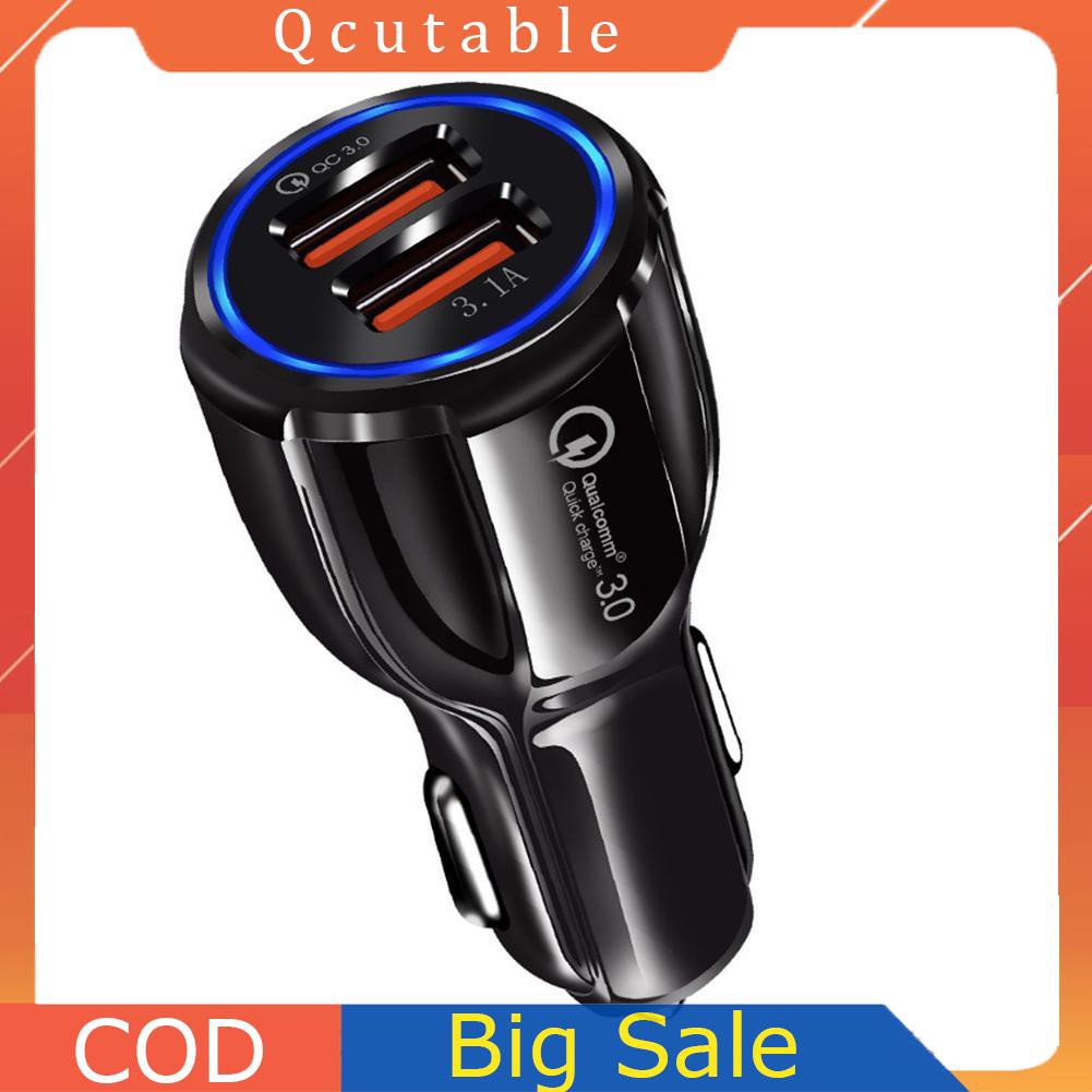 Tẩu Sạc Nhanh Qc 3.0 Usb 3.1a Trên Xe Hơi Cho Huawei Xiaomi