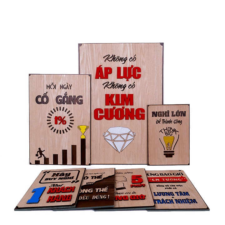 Tranh Gỗ treo tường - tranh Decor tạo động lực làm việc cho nhân viên Văn Phòng | BigBuy360 - bigbuy360.vn