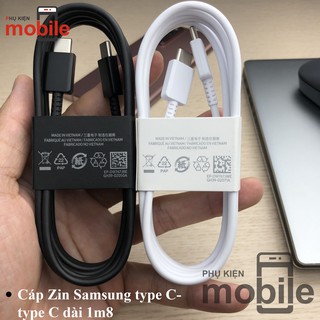 Cáp sạc siêu nhanh type C 1.8M Samsung S10 5g,Note10 series, S20 series, Note 20 series, a71, a72 [Type C to Type C]