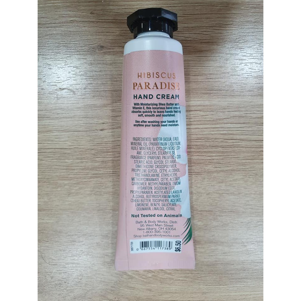 Kem dưỡng tay Bath & Body Works hương hoa hibiscus - HÀNG NHẬP NGUYÊN ANH