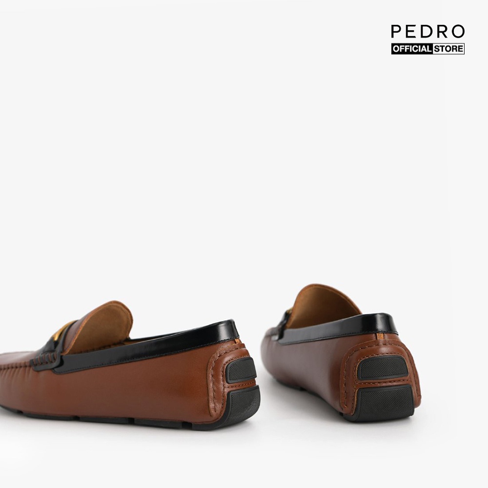 PEDRO - Giày lười nam mũi tròn Gold Bit PM1-65980240-02