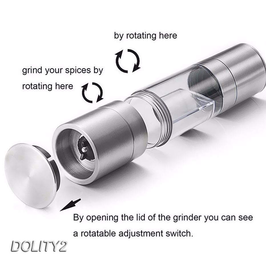 [Dolity2] Máy Xay Tiêu Bằng Thép Không Gỉ Kích Thước 22cm
