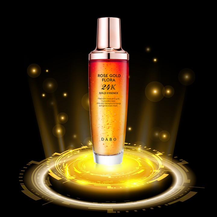 HÀNG CHÍNH HÃNG- Serum Tinh Chất Hoa Hồng Căng Cơ, Chống Nhăn da măt DABO Rose Gold Flora 24k Gold Essence Hàn Quốc130ml