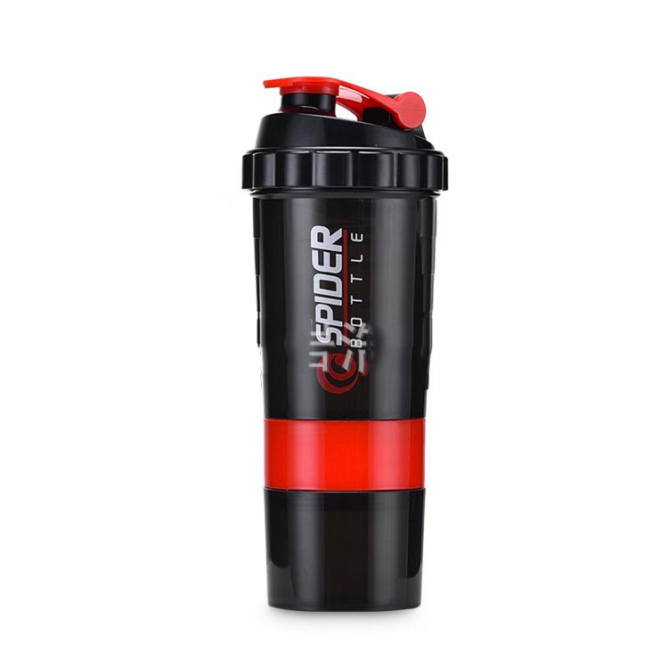 Bình nước thể thao tập Gym - Bình lắc nhiều ngăn Spider 500ml