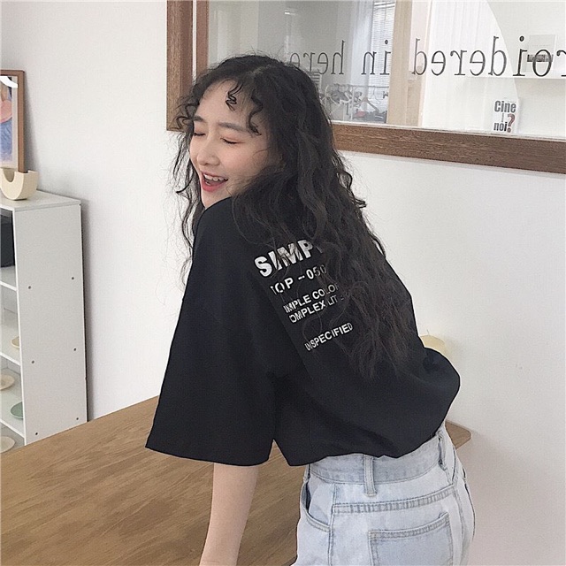 [Mã SKAMA06 giảm 8% tối đa 50K đơn 250K] Áo thun cổ tròn tay lỡ unisex HOMIES in chữ Simple Style | BigBuy360 - bigbuy360.vn