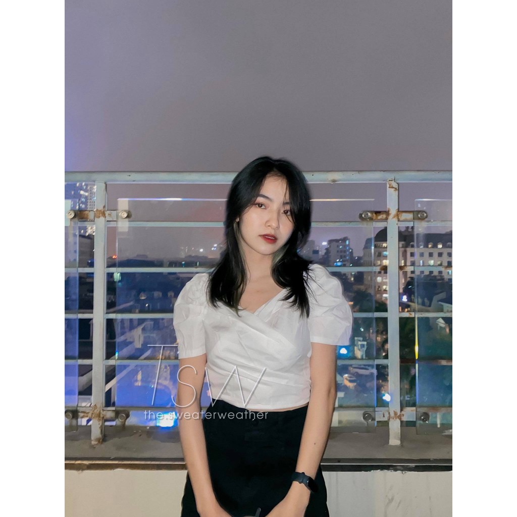 [Mã WASKT304 giảm 15% tối đa 30K đơn 99K] Áo thô croptop chéo ngực | BigBuy360 - bigbuy360.vn