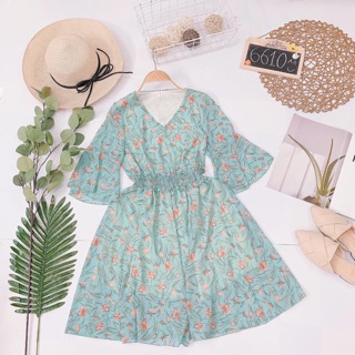 Đầm hoạ tiết