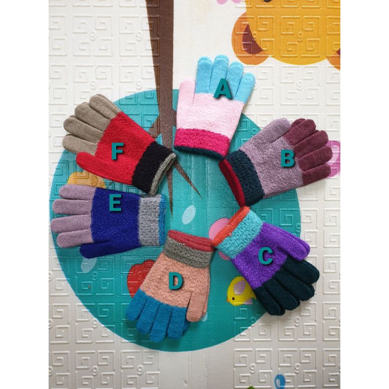 Găng tay xỏ ngón ấm áp cho bé 2-4y