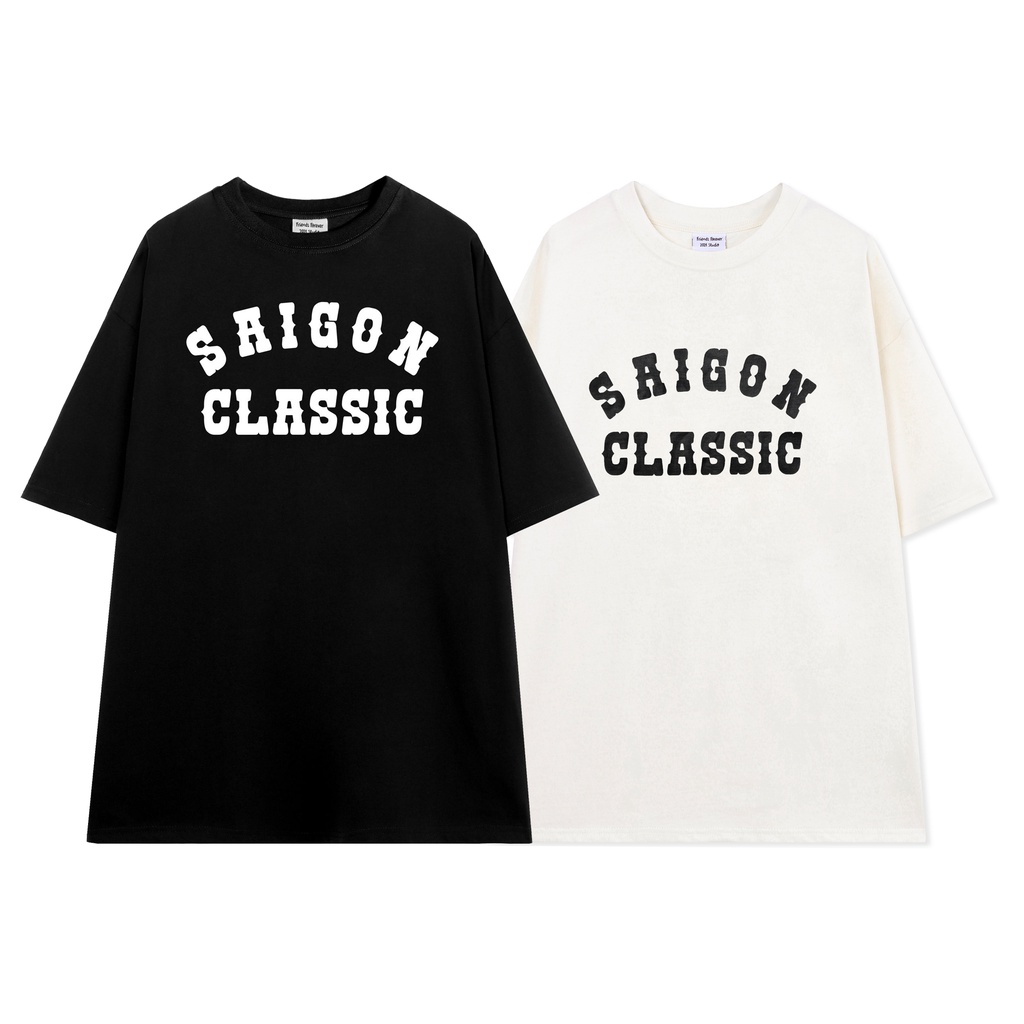 ÁO THUN FF FORM RỘNG SAIGON CLASSIC TYPO, VẢI THUN 2 CHIỀU 100% COTTON 250G