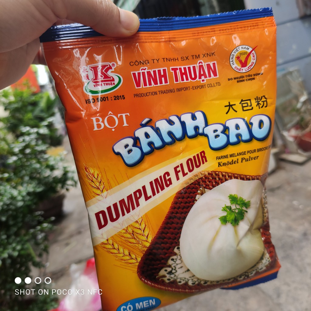 Bột bánh bao Vĩnh Thuận 400g có sẵn gói men nở