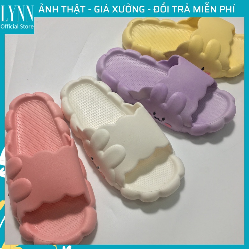 Dép đi trong nhà hình thỏ 🔥 FREESHIP🔥 Dép cao su dẻo chất liệu cực êm