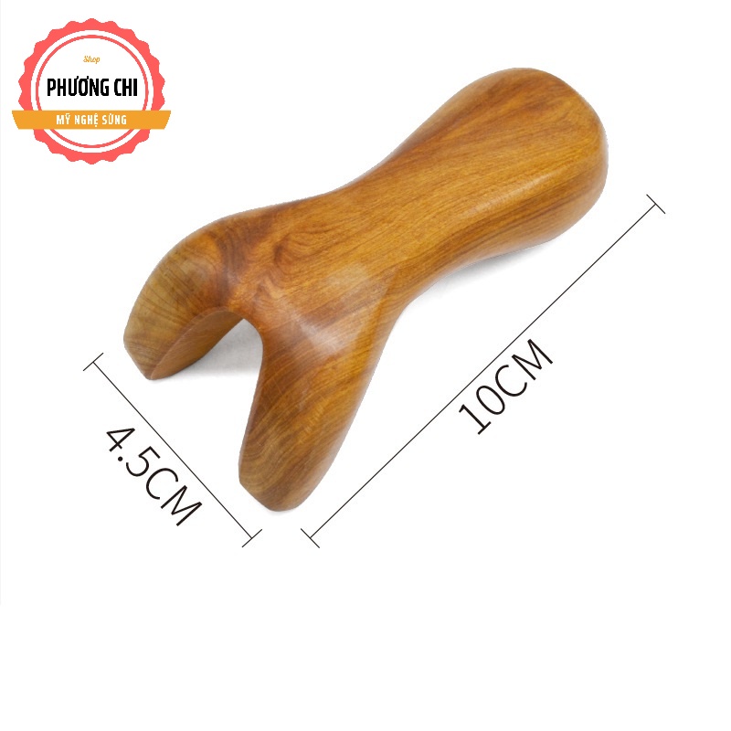 Dụng cụ ấn huyệt, cạo gió bằng gỗ thơm, dụng cụ massage choạc | Mỹ nghệ phương chi