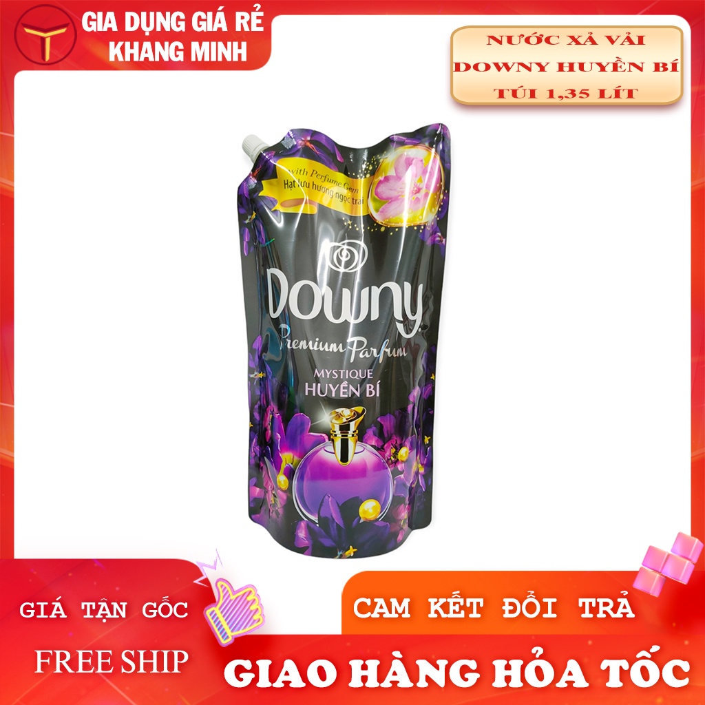 Nước Xả Downy Huyền Bí Túi 1,35 Lít Hương Nước Hoa Ngăn Mùi Hôi