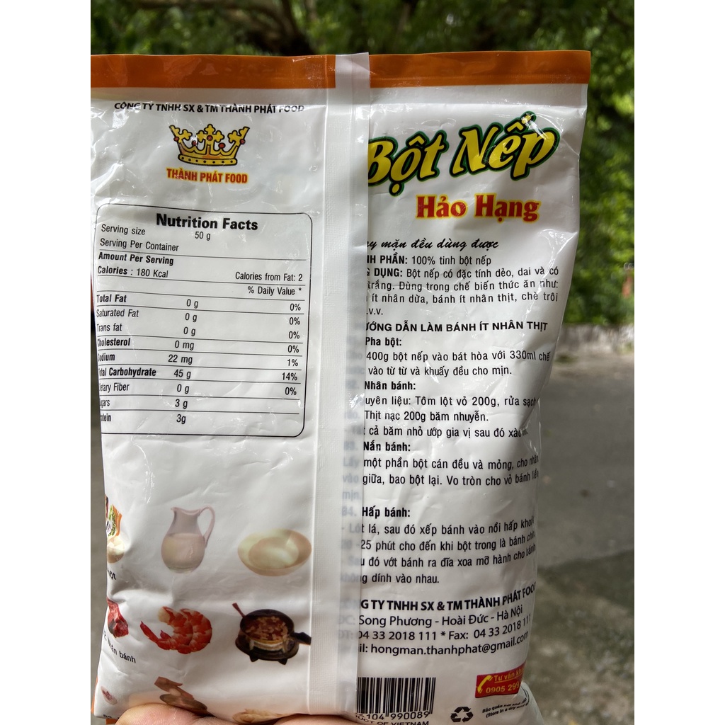 BỘT NẾP HẢO HẠNG THÀNH PHÁT 400G