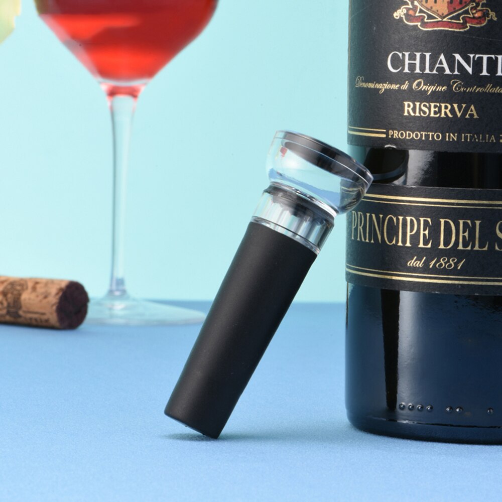 Nút đậy chai rượu vang UARELIFFE hút chân không mini giữ tươi dạng ấn kéo
