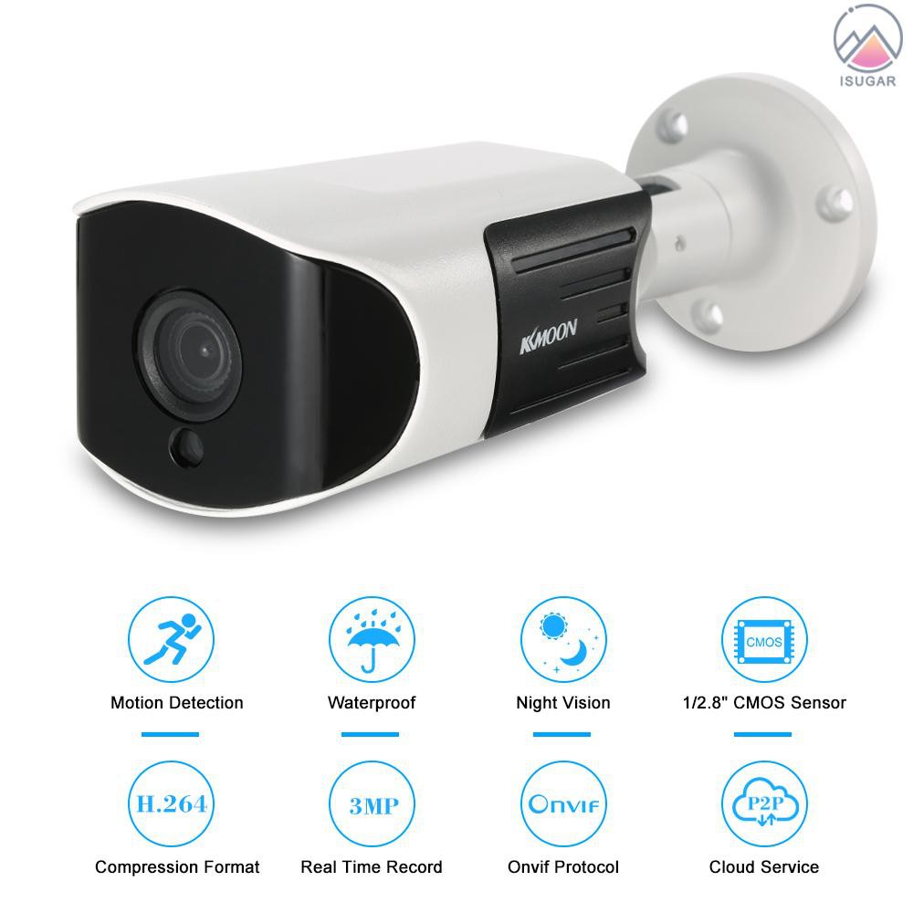 Bộ 4 Camera Ip Wifi 3.0mp 3.6mm 1/2.8 Cmos P2P Onvifi