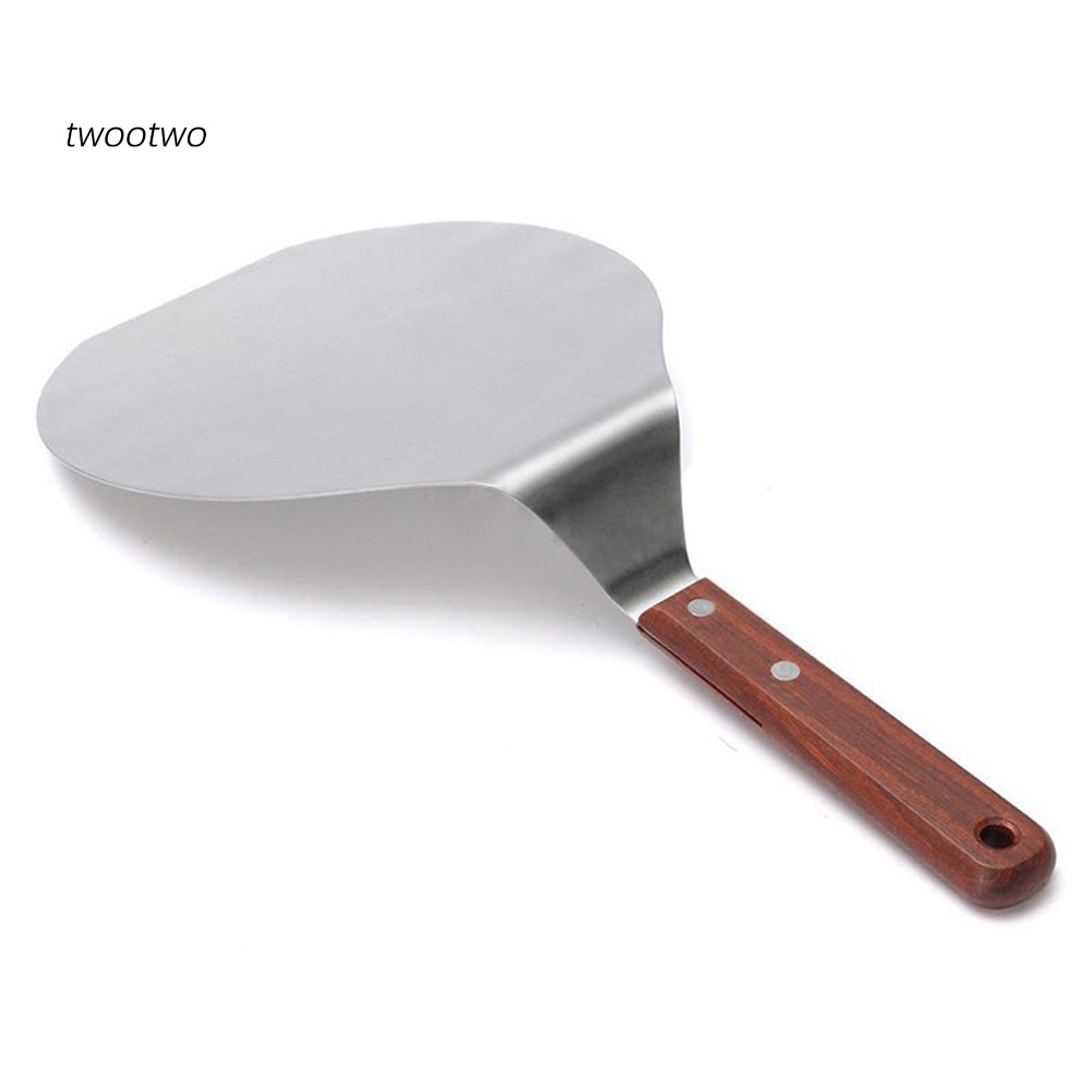 Xẻng xúc bánh pizza tay cầm gỗ 13inch chất liệu thép không gỉ