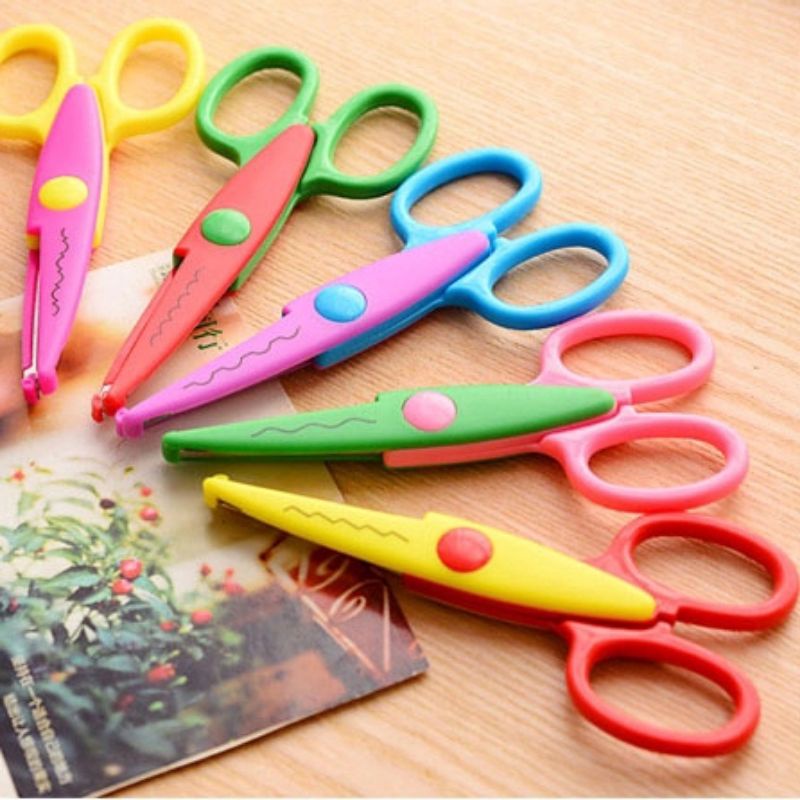Kéo răng cưa cắt giấy, nguyên liệu handmade, dụng cụ làm lovebox, scrapbook