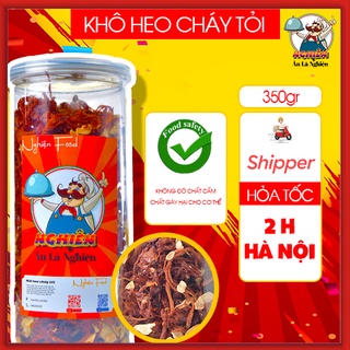Khô heo cháy tỏi Nghiện Food hộp 300g siêu ngon đồ ăn vặt Hà Nội