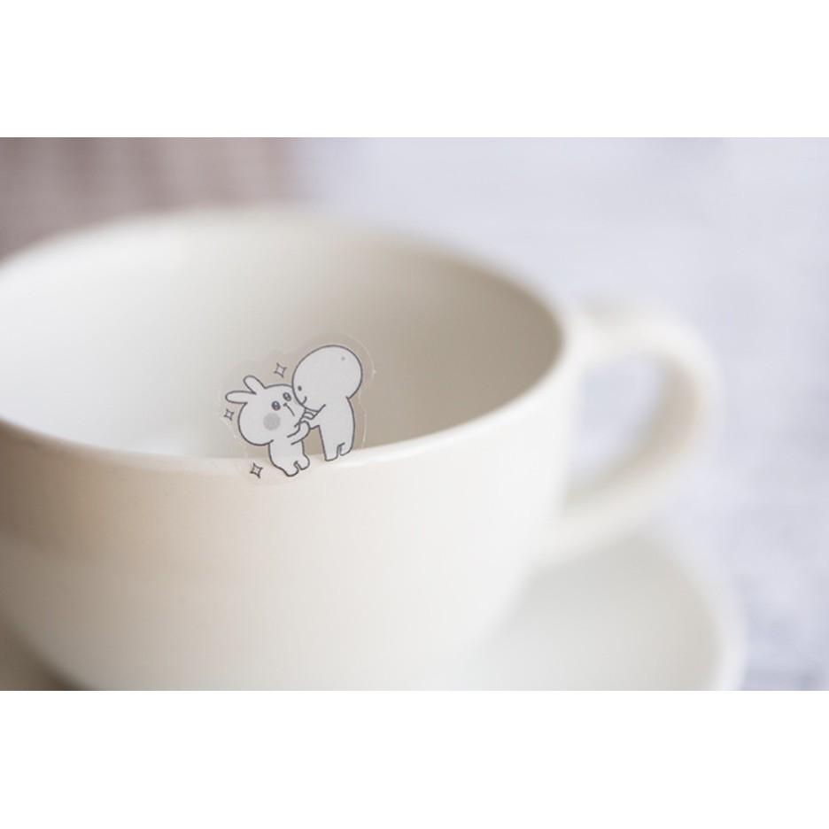 Sticker hình dán Động vật đen trắng