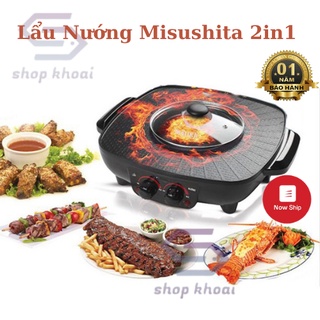 [HÀNG THÁI LAN] Nồi Lẩu Nướng Misushita Cao Cấp - Bếp Lẩu Điện Siêu Sịn Kích Thước 26cm - BH 1 Năm