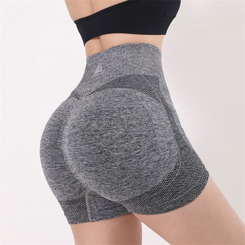 Quần Short Tập Yoga Nâng Mông Lưng Cao Không Đường May Thời Trang Cho Nữ