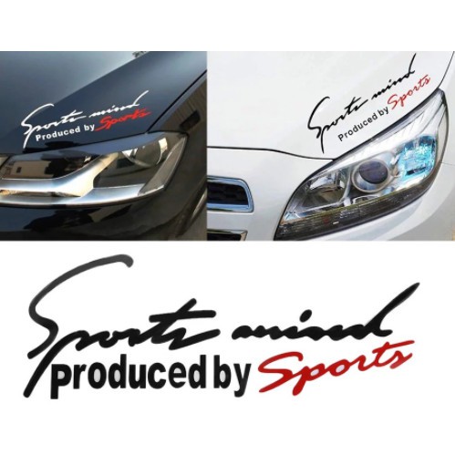 Tem xe decal logo chữ " SPORT MIND " cá tính, độc đáo